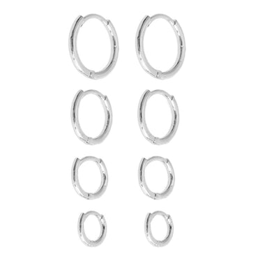 1 Pair Simple Style Round Plating Alloy Earrings