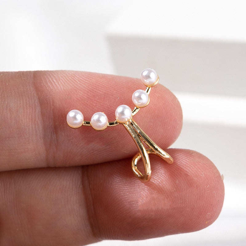 1 Piece Simple Style Cross Plating Alloy Ear Studs