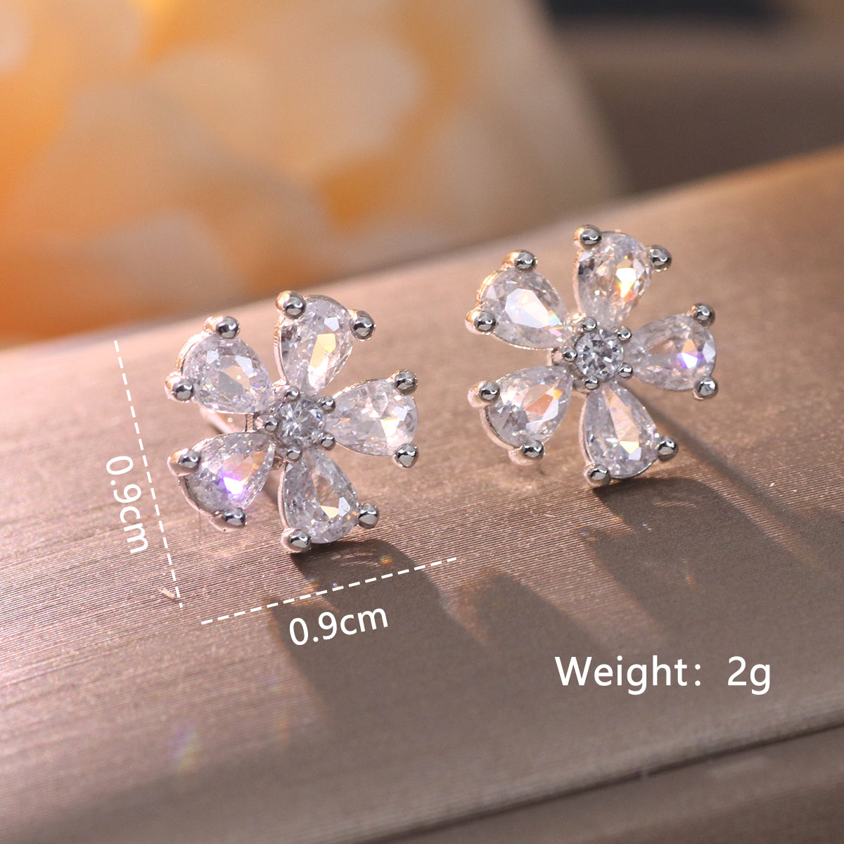 1 Pair Elegant Shiny Fruit Heart Shape Snowflake Plating Inlay Copper Artificial Pearls Artificial Diamond Silver Plated Drop Earrings Ear Studs