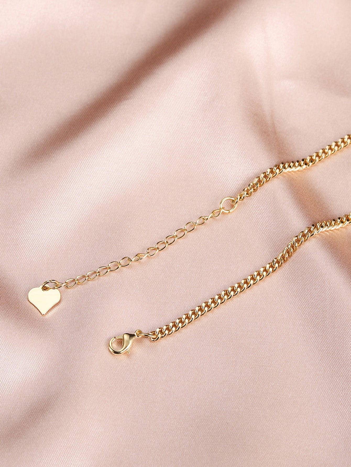 Romantic Simple Style Heart Shape Copper Plating 18k Gold Plated Necklace