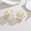 1 Piece Ig Style Simple Style Petal Plating Stainless Steel 18k Gold Plated Ear Studs