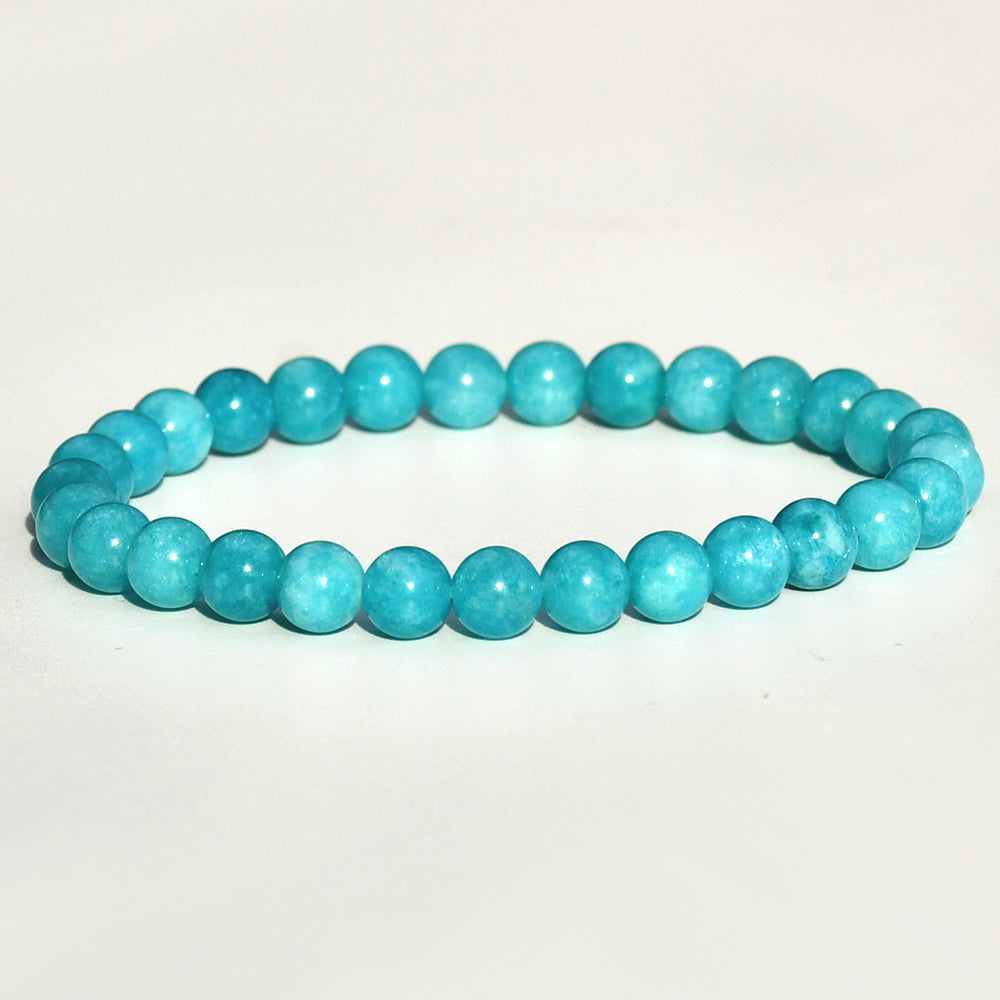 Casual Simple Style Round Natural Stone Beaded Handmade Bracelets