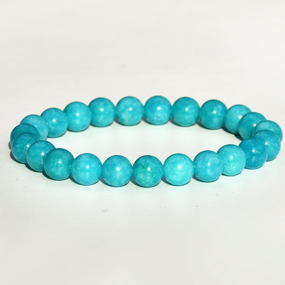 Casual Simple Style Round Natural Stone Beaded Handmade Bracelets