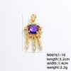 Ig Style Simple Style Universe Starry Sky Stainless Steel Copper Plating Inlay Zircon Gold Plated Charms Necklace