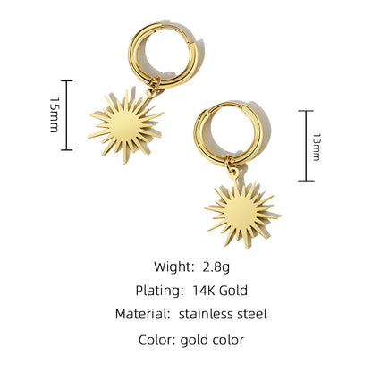 Fashion Non-fading Stainless Steel Earrings Simple Earrings