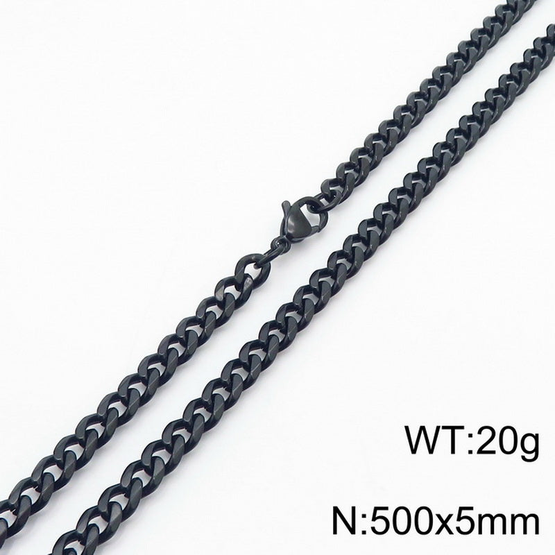 Simple Style Solid Color Stainless Steel Plating Necklace 1 Piece