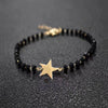 Casual Simple Style Cross Four Leaf Clover Star Alloy Beaded Plating Unisex Bracelets