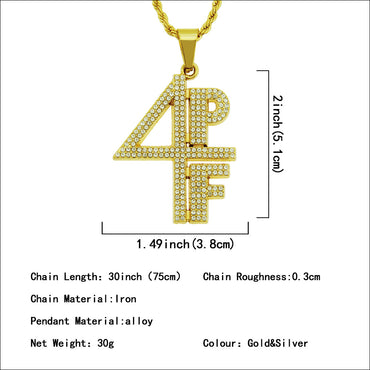 Simple Style Number Alloy Men's Pendant Necklace