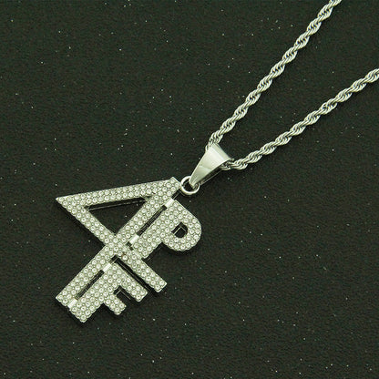 Simple Style Number Alloy Men's Pendant Necklace