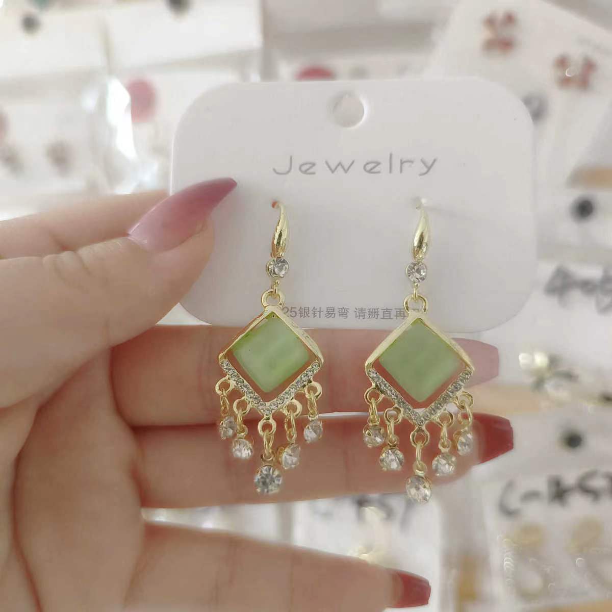 1 Pair Sweet Simple Style Geometric Alloy Drop Earrings