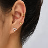 3 Pieces Simple Style Solid Color Copper Ear Cuffs