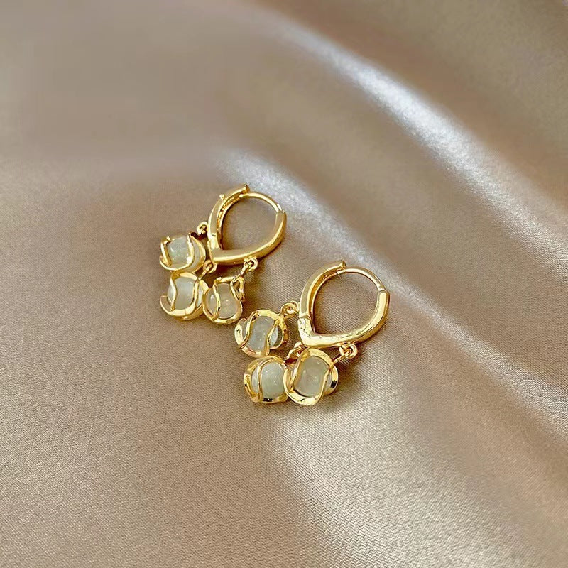 1 Pair French Style Simple Style Classic Style Geometric Alloy Chandelier Earrings