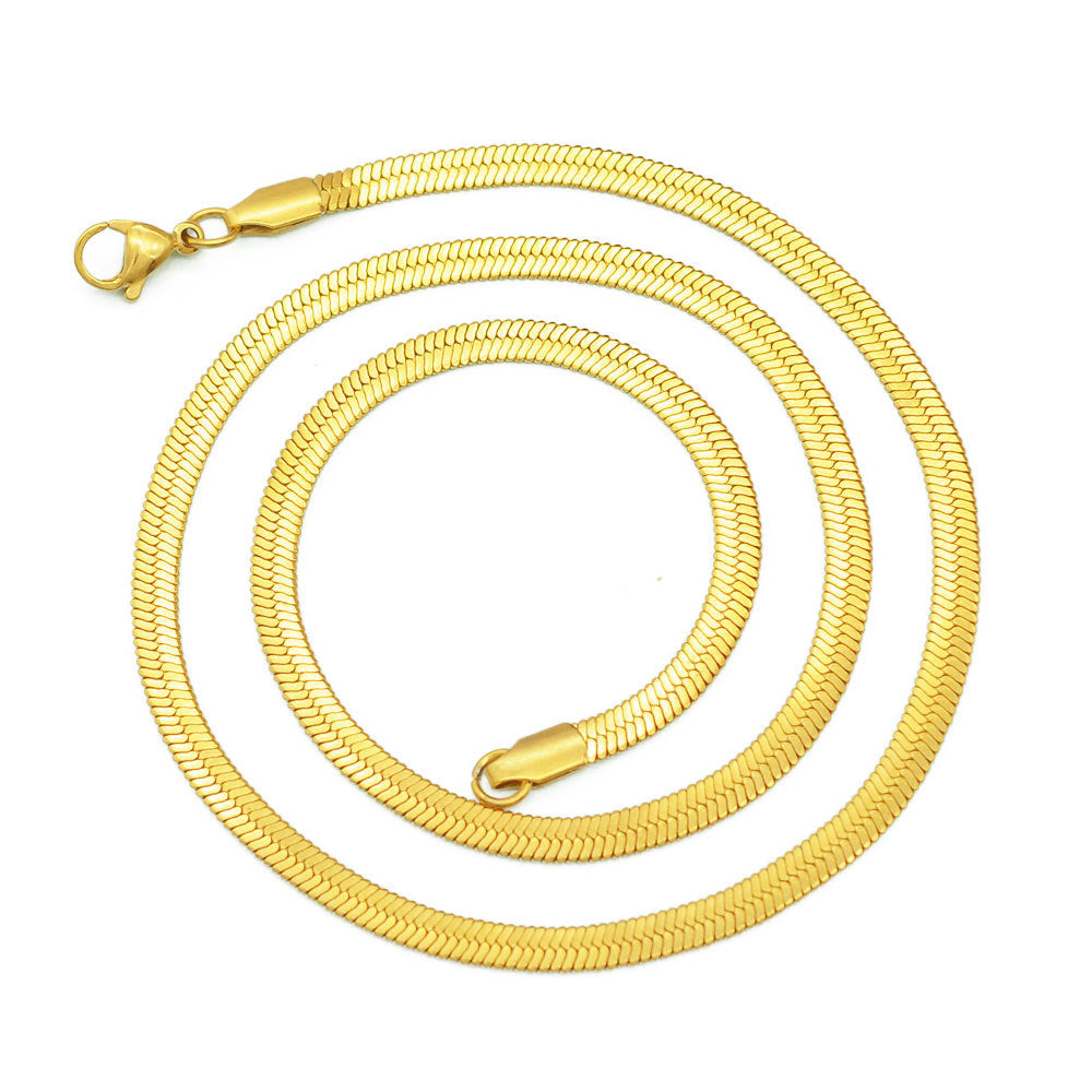 Simple Style Classic Style Geometric Stainless Steel Plating 18k Gold Plated Necklace