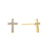 1 Pair Simple Style Flower Plating Inlay Copper Zircon 18k Gold Plated Ear Studs