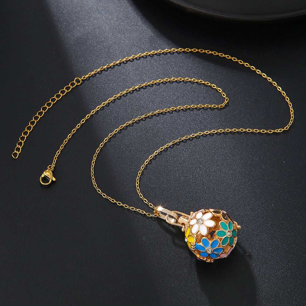 Simple Style Commute Color Block Copper Plating 18k Gold Plated Pendant Necklace