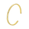 Casual Simple Style Solid Color Copper Plating Inlay Zircon 18k Gold Plated Bangle