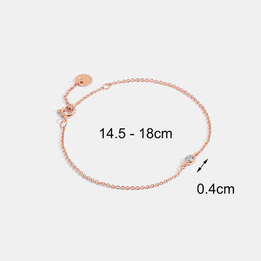 Simple Style Round Copper Plating Inlay Natural Stone Zircon 18k Gold Plated Bracelets