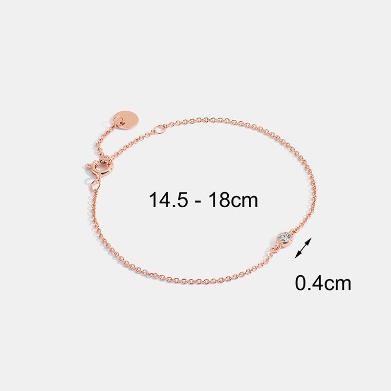 Simple Style Round Copper Plating Inlay Natural Stone Zircon 18k Gold Plated Bracelets