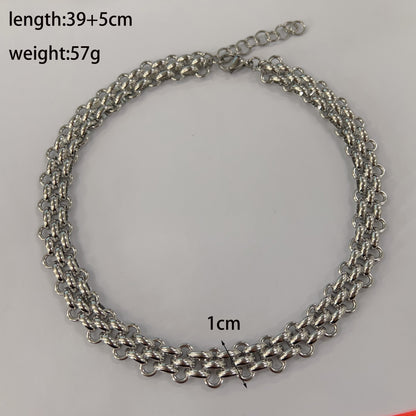 Wholesale Classic Style Solid Color Stainless Steel Plating 18k Gold Plated Bracelets Necklace