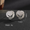 1 Pair Elegant Cute Solid Color Plating Inlay Copper Artificial Pearls Artificial Diamond Silver Plated Ear Studs