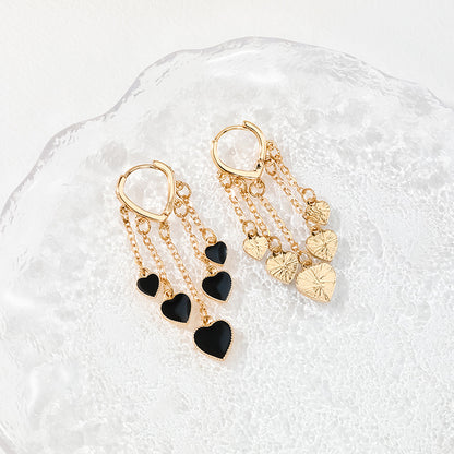 1 Piece Sweet Heart Shape Alloy Drop Earrings