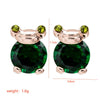 1 Pair Simple Style Classic Style Frog Plating Inlay Copper Zircon Rose Gold Plated White Gold Plated Ear Studs