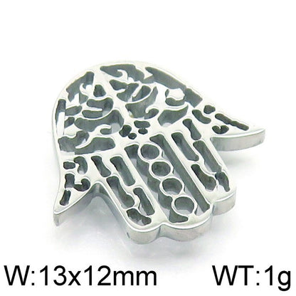 1 Piece 13 * 12mm Stainless Steel Hand Polished Pendant