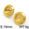 1 Pair Simple Style Round Plating Stainless Steel Ear Studs