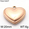 1 Piece Stainless Steel 18K Gold Plated Heart Shape Pendant