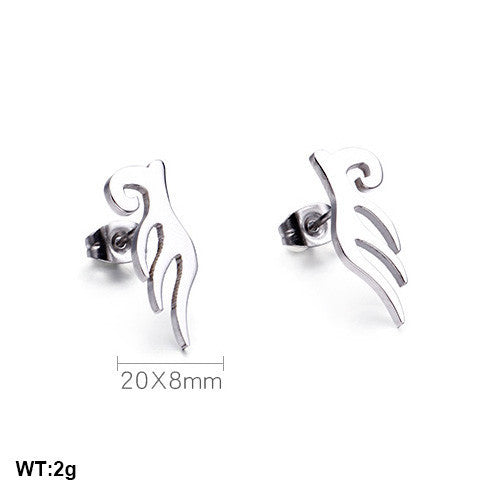 1 Pair Simple Style Solid Color Plating Stainless Steel Gold Plated Ear Studs