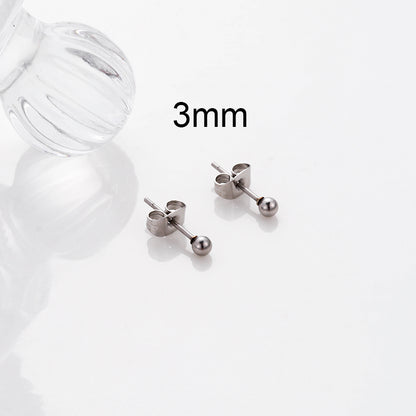 1 Pair Simple Style Geometric Metal Plating Ear Studs