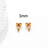 1 Pair Simple Style Geometric Metal Plating Ear Studs