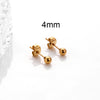 1 Pair Simple Style Geometric Metal Plating Ear Studs