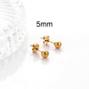 1 Pair Simple Style Geometric Metal Plating Ear Studs