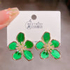 1 Pair Simple Style Petal Plating Copper Gold Plated Drop Earrings