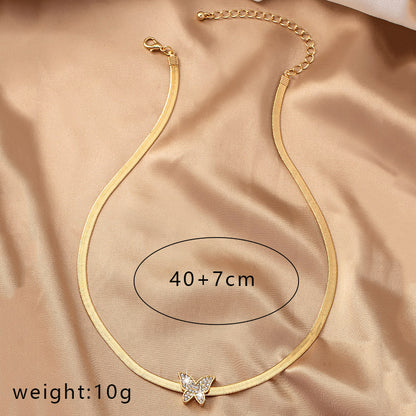 Original Design Retro Streetwear Heart Shape Alloy Plating Inlay Rhinestones Women's Pendant Necklace