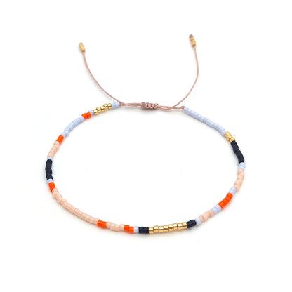 Simple Style Color Block Glass Glass Beaded Women's Bracelets