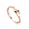 Simple Style Commute Geometric Stainless Steel Plating Gold Plated Rings