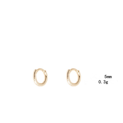 1 Pair Simple Style Round Plating Alloy Earrings