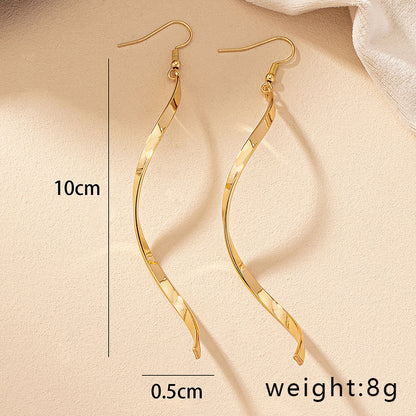 1 Pair Simple Style Irregular Plating Alloy Drop Earrings