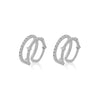 1 Pair Ig Style French Style Modern Style Solid Color Plating Inlay Copper Zircon 18k Gold Plated Ear Cuffs