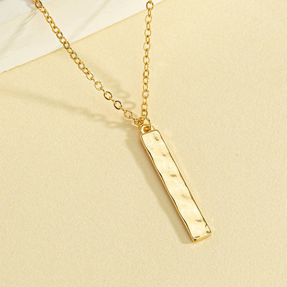 Simple Style Rectangle Alloy Zinc Plating Women's Pendant Necklace