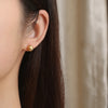 1 Pair Elegant Simple Style Ball Polishing Plating Stainless Steel 18k Gold Plated Ear Studs