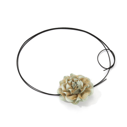 Retro Sexy Flower Cloth Women's Choker