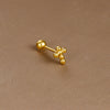 1 Piece Punk Cross Snake Plating Copper Ear Studs