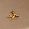 1 Piece Sweet Simple Style Flower Plating Inlay Titanium Steel Zircon Ear Studs