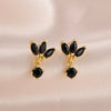 1 Pair Ig Style Shiny Horse Eye Plating Inlay Copper Zircon Drop Earrings