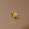 1 Piece Sweet Simple Style Flower Plating Inlay Titanium Steel Zircon Ear Studs