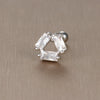 1 Piece Sweet Simple Style Flower Plating Inlay Titanium Steel Zircon Ear Studs