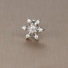 1 Piece Sweet Simple Style Flower Plating Inlay Titanium Steel Zircon Ear Studs